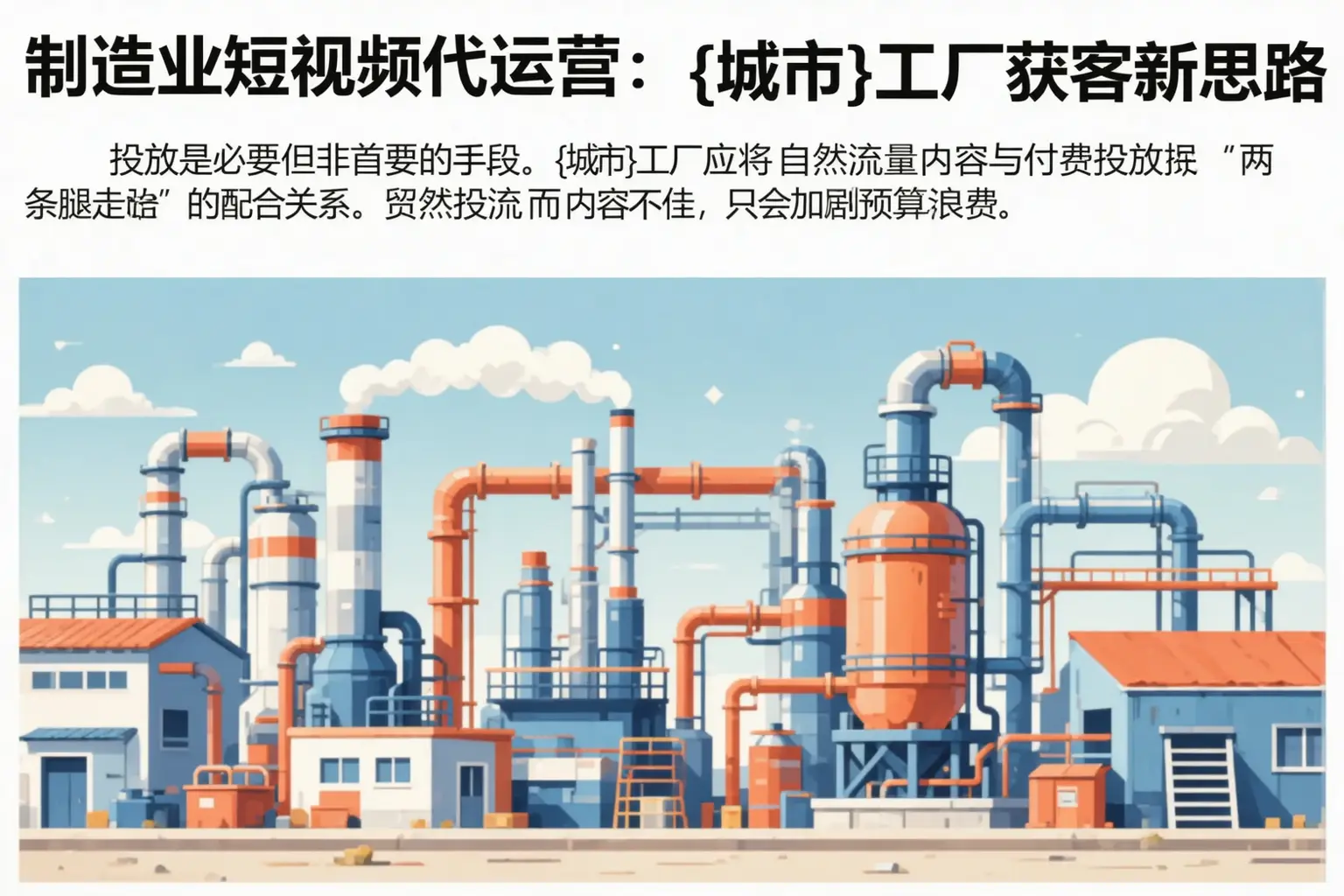 制造业短视频代运营:五常工厂获客新思路
